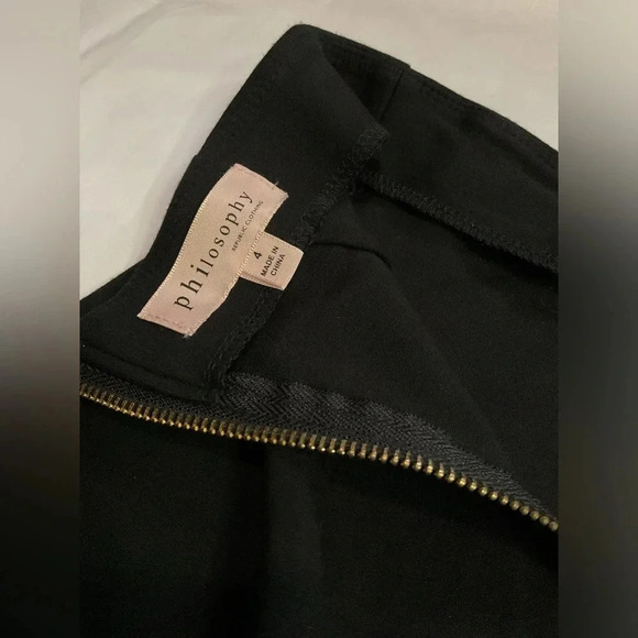 Philosophy Black Stretch Pencil Skirt – Women’s Size 4 • Knee-Length Career Clas - Picture 3 of 7